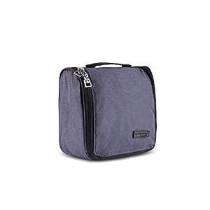 harissons groomy water resistant amp light weight toiletry kit travel pouch for men amp women  multipurpose storage amp makeup organizer grey