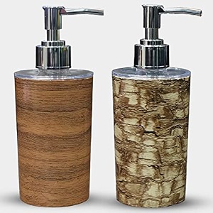 liquid soap dispensershampoobottle set with pump for handwash in bathroom kitchen sink chrome finish toppack of 2 line marble