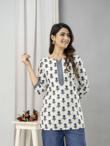 HARITWAL Women Printed Floral Print Straight Kurta