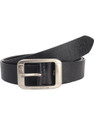 Harlie King Men Black Genuine Leather Belt