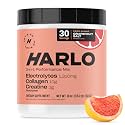 Harlo - Collagen & Creatine Electrolyte Drink Mix – Grapefruit Salt Flavor – Hydrating Pre & Post Workout Powder – Supports Skin, Joints & Muscle Recovery – Sugar-Free Energy Boost
