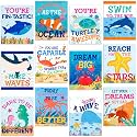 Harloon 12 Pcs Under the Sea Ocean Posters for Classroom Bulletin Board