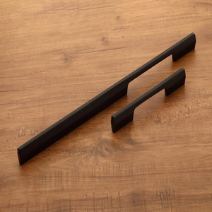 harmonus kitchen cabinet door pull handleglossy black finish 18 inch aluminium door handle black pack of 5