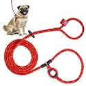 Harness Lead No Pull Dog Harness and Leash Set, Anti Pull Dog Harness, One-Piece Cushioned Rope Safely Prevents Escaping and Pulling (Small/Medium, Red/Reflective)