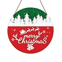 Harooni Merry Christmas decorations Front Door Sign 12x12 inch
