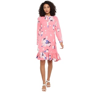 Harpa Mock Neck Floral Dress