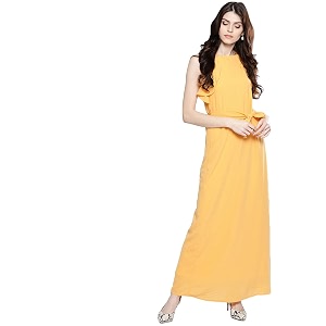 Harpa Shoulder Straps Without Sleeves Dress