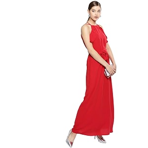 Harpa Shoulder Straps Without Sleeves Dress
