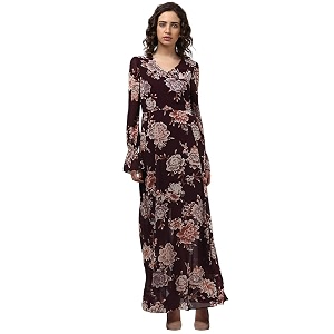 Harpa V-Neck Printed Dress