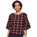 HARPA Women39s Checkered Regular Fit Top
