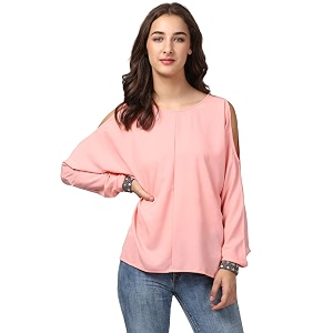 Harpa Womens Polyester Round Neck Regular Fit
