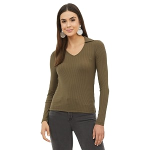 Harpa Womens Solid Regular Fit Blouse