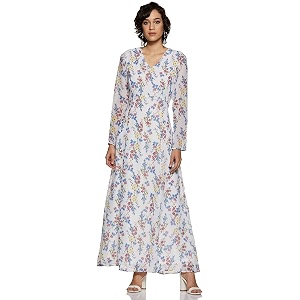 Harpa Womens Synthetic A-Line Maxi Dress