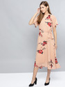 HARPA Women Maxi Multicolor Midi/Calf Length Dress