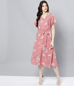 harpa women maxi pink midicalf length dress
