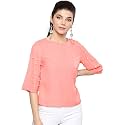 Harpa Women Round Neck Solid Top
