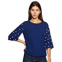 Harpa Women Round Neck Solid Top