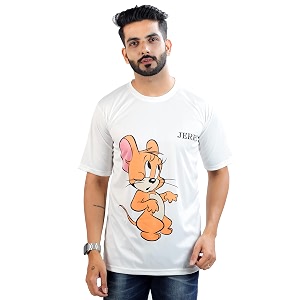 HARPITA Mens Round Neck Half Sleeve Slim