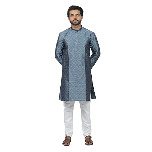 HARPITA Mens Silk Blend Kurta Pyjama Set