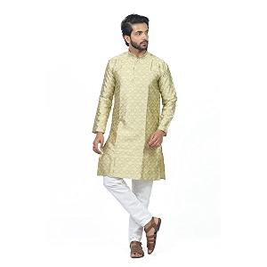 HARPITA Mens Silk Blend Kurta Pyjama Set
