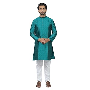HARPITA Mens Silk Blend Kurta Pyjama Set