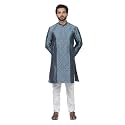 HARPITA Men39s Silk Blend Kurta Pyjama Set