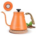 Tea Kettle For Stovetop,Pour Over Gooseneck Kettle,Thermometer,Green,30 oz