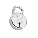 Harrison 0672 J-Supreme Round 65mm BCP Padlock with 6 Lever, Silver | Padlock, Padlocks, Locks for Home, Locks for Main Door