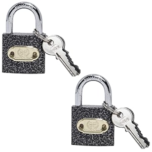 harrison c i-0322_pk 2 key 3 pins padlock with 3 keys grey painted finish