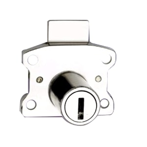 harrison h-0632 zinc seven pin furniture lock set silver