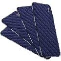 Harrison Howard Quilted Horse Leg Wraps, Standing Wraps for Horses Stable &amp; Recovery, Soft Padded Horse Bandage Liners-Navy L