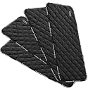 Harrison Howard Medicine-Retaining Shock-Absorbing Pressure Sores Prevention Quilted Leg Wraps for Horse Set of 4-Black M