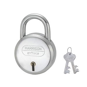 harrison j-6bcp-0447 key padlock silver  padlock padlocks locks for home locks for main door