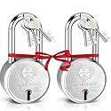 Harrison Padlocks Buy 1 Get 1 Free/ 2 Round Padlock 50mm 0659 /Padlock, Padlocks, Locks for Home, Locks for Main Door H0098