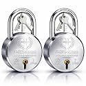 Harrison Padlocks/Round Padlock 65mm 7 Lever with 3 Keys J-SUPREME-0672 Double Locking Pack of 2/Padlock, Padlocks, Locks for Home, Locks for Main Door, gate