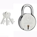 Harrison Padlocks/Round Padlock 65mm 7 Lever with 3 Keys J-SUPREME-0672 Double Locking Pack of 1/Padlock, Padlocks, Locks for Home, Locks for Main Door, gate