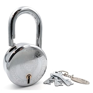 harrison padlocksround padlock 85mm 9 lever with 3 keys t-26-0280 pack of 1padlock padlocks locks for home locks for main door gate lock