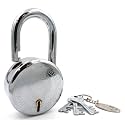 Harrison Padlocks/Round Padlock 85mm 9 Lever with 3 Keys T-26-0280 Pack of 1/Padlock, Padlocks, Locks for Home, Locks for Main Door, gate Lock