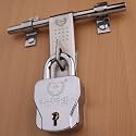 Harrison Padlocks/Square Padlock 68mm 8 Lever with 4 Keys QUADRO-5560 Pack of 1/ Padlock, Padlocks, Locks for Home, Locks for Main Door, gate Lock