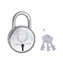 Harrison T-26 LITE/BCP-0532 Key Padlock (Silver, Painted Finish)