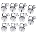 Harrison T-26 LITE/BCP-0533_PK 10 Steel 5 Levers Padlock with 3 Keys (Pack of 10), Silver | Padlock, Padlocks, Locks for Home, Locks for Main Door