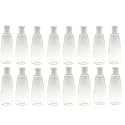 Sanitizer/Shampoo/refillable fliptop Bottle Set of 16 (200ml) (Set of 16, Transparent)