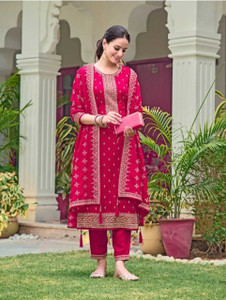 Harshiv Creation Embroidered Kurta Trouser Pant