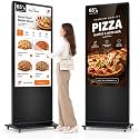HARZHI 65 Inch Digital Signage Kiosk, 4K Touchscreen Floor Standing Advertising Display with IPS LCD Screen, Android OS and Auto Media Player