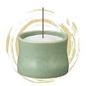 Hasegawa Japanese Incense Burner – Mino Ware Ceramic Koro, Celadon Glaze, Buddhist Altar Supplies, Made in Japan