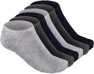 hashbean men  women solid ankle length pack of 6