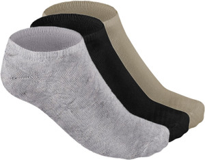 hashbean men  women solid ankle length pack of 3