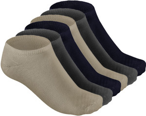 hashbean men  women solid ankle length pack of 6