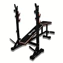 HASHTAG FITNESS 8 In 1 Heavy Duty Adjustable Multi Home Gym Decline Bench (ABS TOWER WITH LATS), 200 Kg