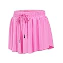 HASMES Girls Butterfly Shorts Flowy Athletic Shorts for Dance Cheer 5-14Y